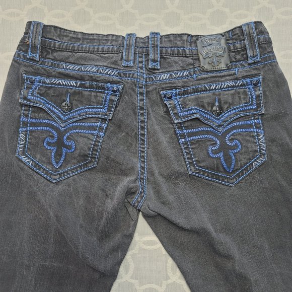 Rock Revival Other - Rock Revival Steven Straight Leg Black Bush Denim Men's Jean 40